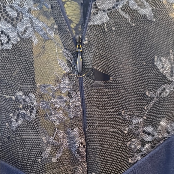 Lulu's Blue Sheath Dress with Bishop Sleeves - Picture 5 of 5